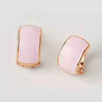 SHINE & BEAUTY Серьги с эмалью покрытые золотом