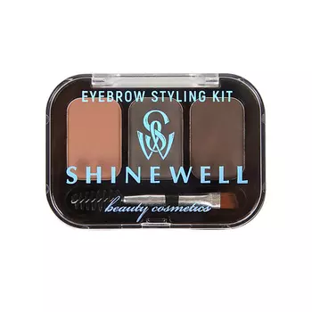 SHINEWELL Тени для бровей и век, набор для моделирования