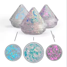 SHINY BAND Гель-блёстки самоклеящиеся для лица и тела, набор Нежность