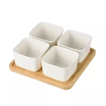 SHINY KITCHEN Менажница керамическая, набор соусников для подачи и сервировки