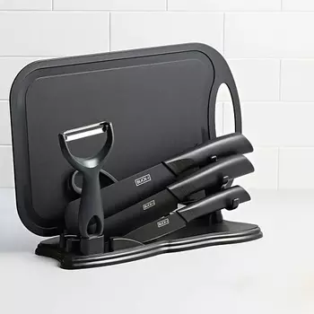 SHINY KITCHEN Набор ножей кухонных с подставкой