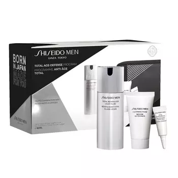 SHISEIDO Набор с комплексным омолаживающим флюидом MEN и косметичкой