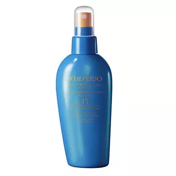 SHISEIDO Спрей солнцезащитный без содержания масел для лица, тела и волос SPF 15 Sun Protection Spray Oil-Free