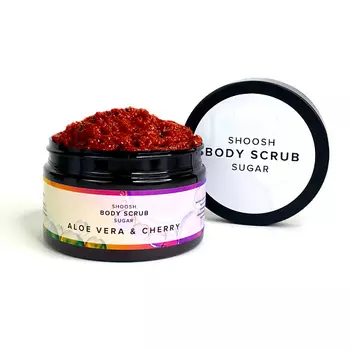 SHOOSH Сахарный скраб для тела Алоэ Вера & Вишня 250.0
