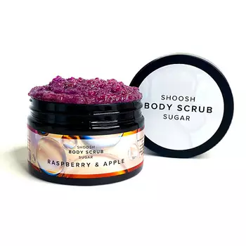 SHOOSH Сахарный скраб для тела Малина & Яблоко 250.0
