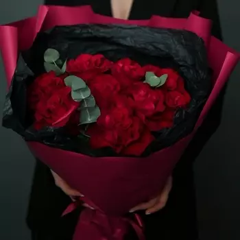 ШОПЕН Букет с красными французскими розами