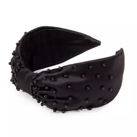 SHOVV Ободок базовый из атласа с бусинами