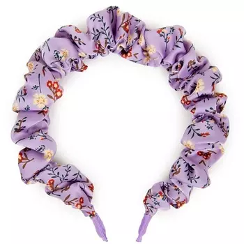SHOVV Ободок со сборкой светло-фиолетового цвета, принт цветочный