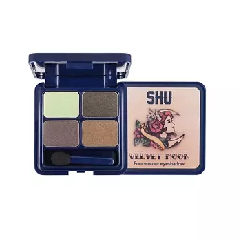 SHU Четырехцветные тени для век Velvet Moon