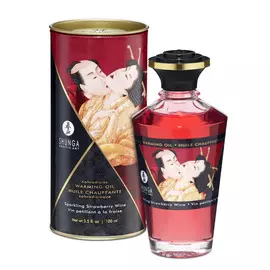 SHUNGA Масло интимное массажное Игристое клубничное вино 100.0
