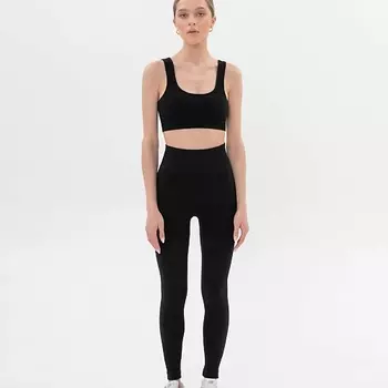 SIAWEAR Леггинсы женские с высокой посадкой в рубчик