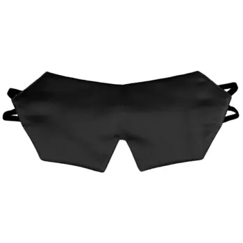 SILK MANUFACTURE Шёлковая маска для сна из 3-х видов натурального шёлка BLACK CLASSIC