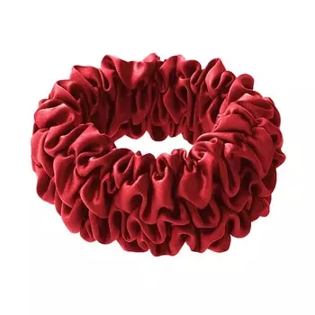 SILK MANUFACTURE Шёлковая резинка для волос SUPER TAIL, ярко-красный