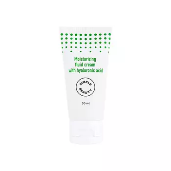 SIMPLE BEAUTY Увлажняющий крем-флюид для лица с гиалуроновой кислотой Moisturizing Fluid Cream
