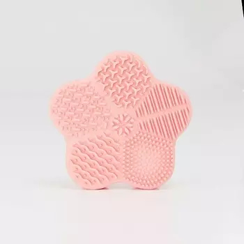 SISTERSINHEELS Силиконовый коврик для очистки кистей, "Цветок"