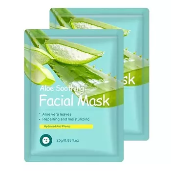 SKAILIE Набор масок тканевых увлажняющих с экстрактом алоэ вера