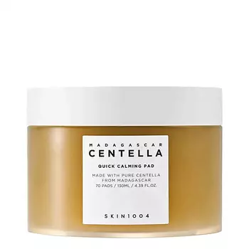 SKIN1004 Успокаивающие тонер-пэды для лица с центеллой Madagascar Centella Quick Calming Pad
