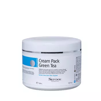 SKINDOM Кремовая маска для лица с экстрактом зелёного чая 500.0