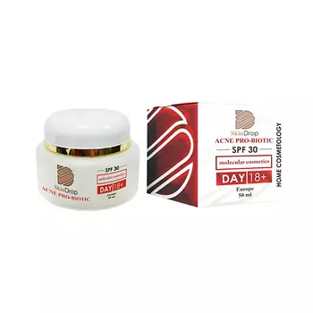 SKINDROP Дневной крем для лица обновляющий Acne Pro-Biotic SPF 30 50.0