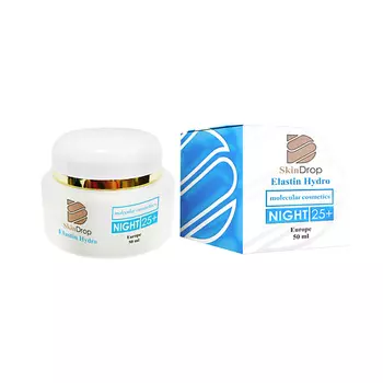 SKINDROP Ночной крем для лица с эластином и маслом оливы Elastin Hydro Night 50.0