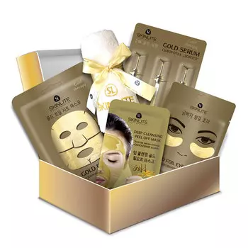 SKINLITE набор средств для лица Бьюти Бокс "МАГИЯ ЗОЛОТА"