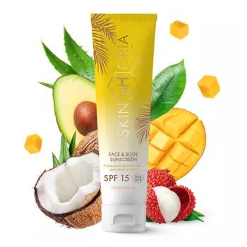 SKINPHORIA Солнцезащитный крем для лица и тела SPF15 Face & Body Sunscreen 150.0