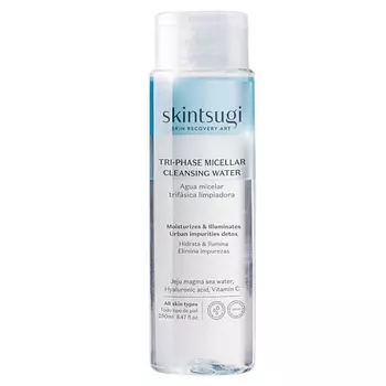 SKINTSUGI Мицеллярная вода для лица трехфазная очищающая