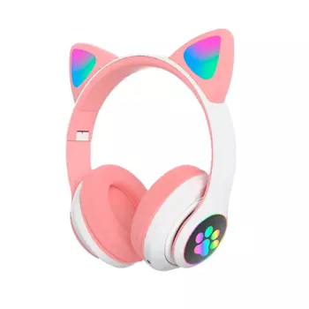 SKL TECH Наушники беспроводные. Светящиеся кошачьи ушки