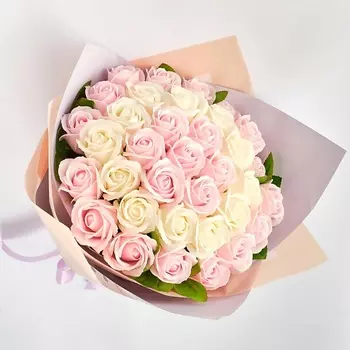 SKUINA Букет из 35 мыльных пенных роз 100.0