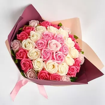 SKUINA Букет из 37 мыльных пенных роз 100.0