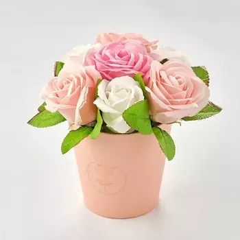 SKUINA Цветочная композиция из 7 мыльных пенных роз выпускнику 100.0