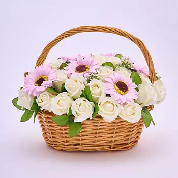 SKUINA Цветы 45 мыльных роз и ромашек 100.0