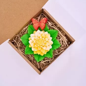 SKUINA Мыло цветок георгина 100.0