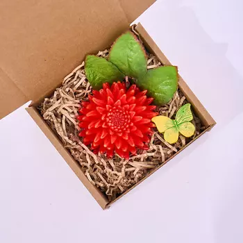 SKUINA Мыло цветы хризантемы красный 1.0