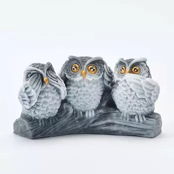 SKUINA Мыло ручной работы 3 Совы 60.0