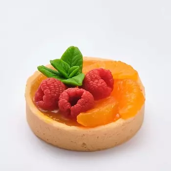 SKUINA Мыло ручной работы Большая тарталетка с мандаринами и малиной 100.0