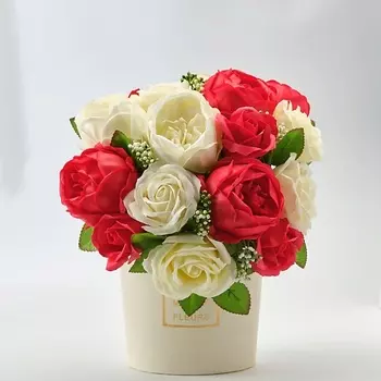 SKUINA Мыло ручной работы Цветочная композиция Пионы и розы 250.0