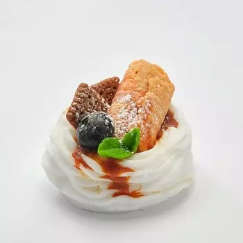 SKUINA Мыло ручной работы Десерт Павловой с печеньками 80.0