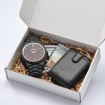 SKUINA Мыло ручной работы Мужской набор часы, баксы и портмоне 170.0