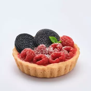 SKUINA Мыло ручной работы Тарталетка большая с малиной и орео 120