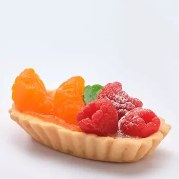 SKUINA Мыло ручной работы Тарталетка овальная с мандаринами и малиной 100.0