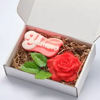 SKUINA Мыло ручной работы Учителю с розой 150.0