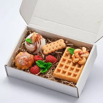 SKUINA Мыло ручной работы Венская вафля и вкусняшки 220.0