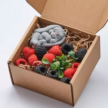 SKUINA Мыло ручной работы Зайчик и малина 70.0