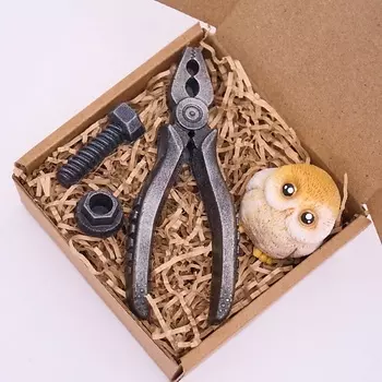 SKUINA Мыло совенок и инструменты, подарочный набор 1.0