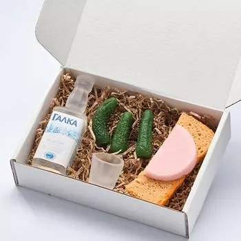 SKUINA Мыло водка и огурцы, подарочный набор 100.0