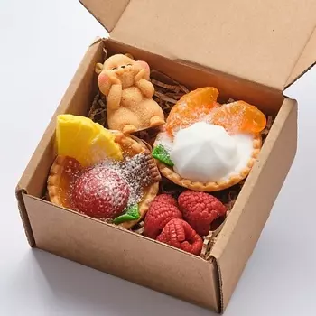 SKUINA Пирожное из мыла, вкусняшка, мыльные тарталетки 100.0