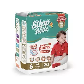 SLIPP BEBE Подгузники-трусики № 6 20.0