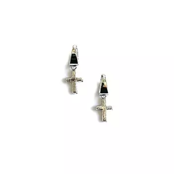 SLOMAYA Серьги с крестами