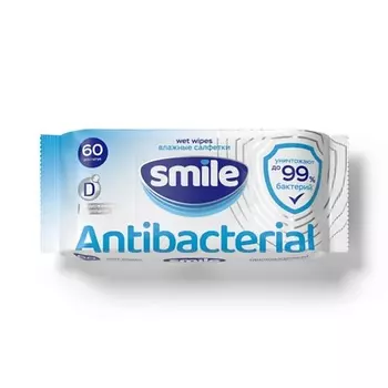 SMILE WONDERLAND Влажные салфетки с экстрактом эвкалипта Antibacterial effect 60.0